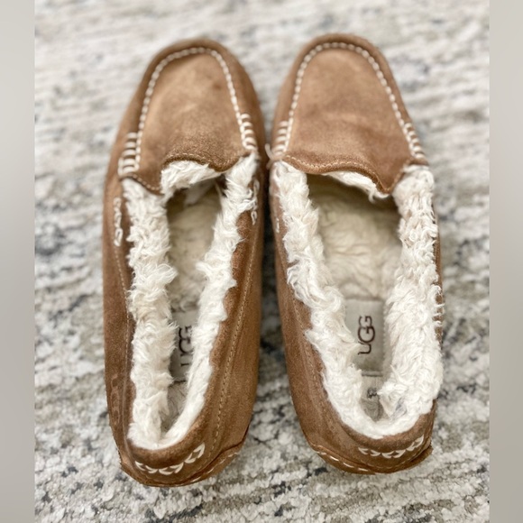 Ugg Ansley Moccasin Slipper Size 7 Brown Chestnut Brown - Picture 4 of 7